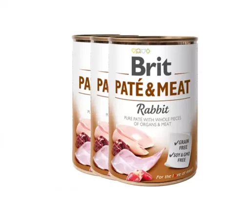 Brit kons. šunims Rabbit Paté & Meat