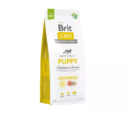 Brit Care Sustainable Puppy Chicken&Insect sausas maistas šuniukams