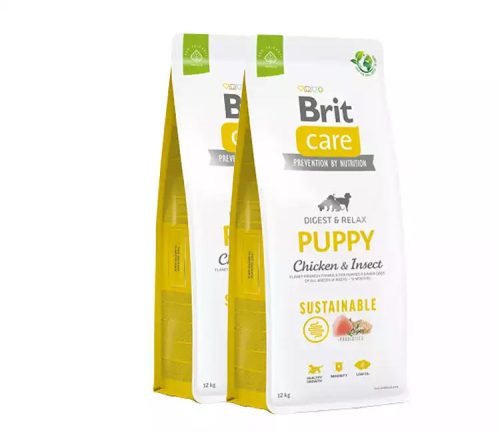 Brit Care Sustainable Puppy Chicken&Insect sausas maistas šuniukams
