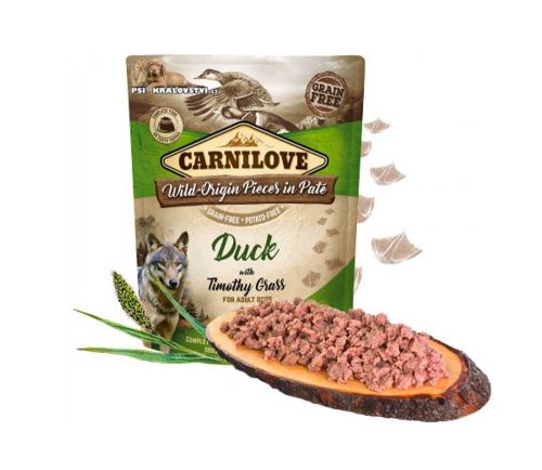 Carnilove kons. šunims Pate Duck with Timothy Grass