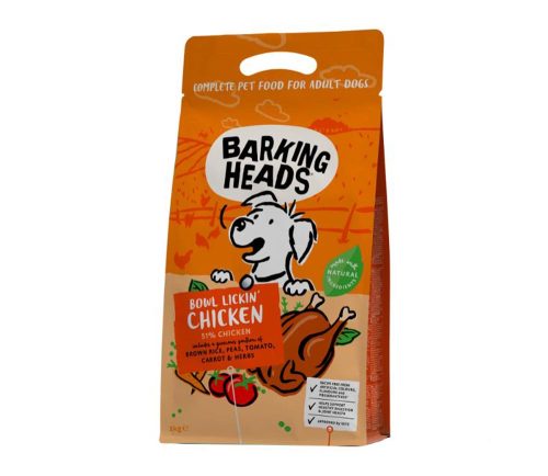 BCK2 BARKING HEADS Bowl Lickin Chicken (Vištiena)